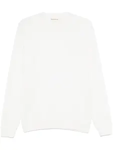 Свитер вязки интарсия с логотипом MORDECAI, белый