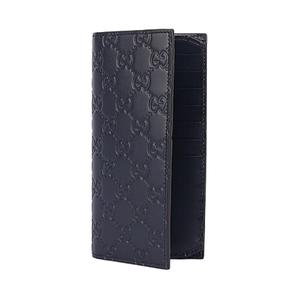 GUCCI Мужской бумажник из натуральной кожи коровы морской синий
