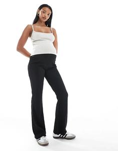 Брюки-клеш Mamalicious для беременных из жаккардовой ткани черного цвета