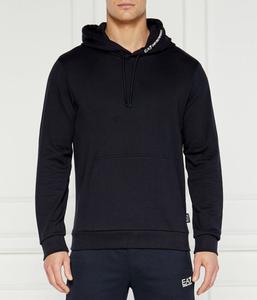 Толстовка Ea7 Regular Fit с логотипом на капюшоне, синий