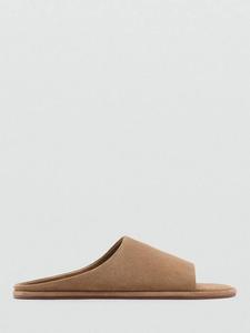 Босоножки Babu на плоской подошве из замши и кожи Mango