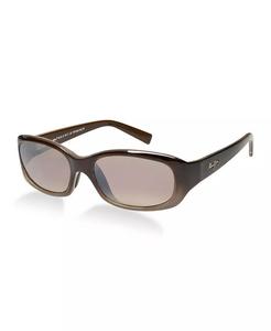 Поляризованные солнцезащитные очки Punchbowl, 219 Maui Jim, коричневый