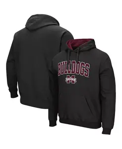 Мужская толстовка с капюшоном Mississippi State Bulldogs Arch Logo 3.0 Colosseum, черный