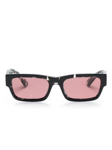 Prada Eyewear солнцезащитные очки в прямоугольной оправе, черный