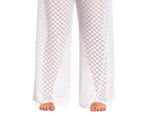 Большие размеры Lattice Beach Cover Up брюки белого цвета Always for Me