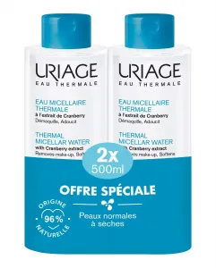 Duo Мицеллярная Вода Термальная для нормальной и сухой кожи 2 х 500 мл Uriage
