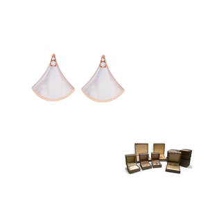 BVLGARI Серьги Divas' Dream Series Elegant Diamond, женские, rose gold, 1 пара