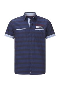 Рубашка с коротким рукавом LEIKVARD JAN VANDERSTORM, темно-синий