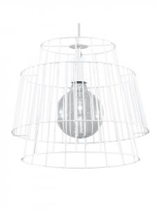 Подвесной светильник DARLA белого цвета из гнутой стали, современный, 1 светодиод E27 NICE LAMPS Nice Lamps