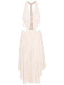 Платье миди с вырезом и драпировкой Philosophy Di Lorenzo Serafini, розовый