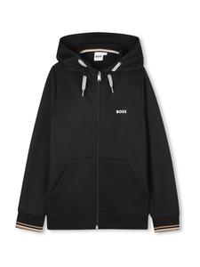 Вязаный кардиган BOSS, черный