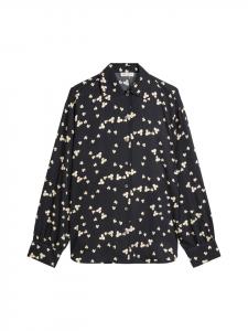 Marc O'Polo Свободная блузка с принтом темно-синего цвета