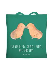 Mr. & Mrs. Panda Сумка Capybara Love с надписью мятного цвета