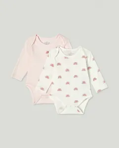 Набор из 2 боди для девочки "Фантазия" Cotton Juice, розовый