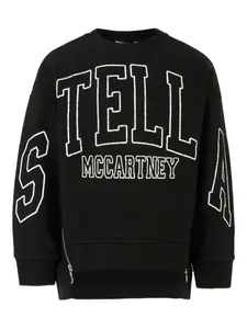 Толстовка с логотипом Stella McCartney Kids, черный