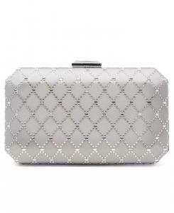 Клатч Sasha Satin Sparkle I.N.C. International Concepts, серебряный