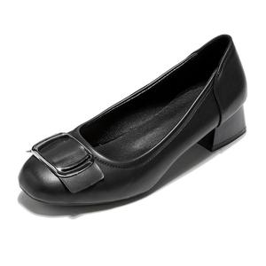 Повседневные однобортные туфли женские Little Red Man, Black