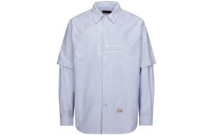 Футболка мужская темно-синяя в полоску EVISU