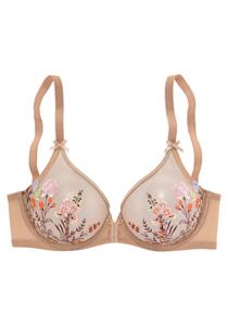 Бюстгальтер-футболка LASCANA, бежевый