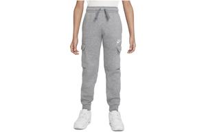 Детские трикотажные спортивные штаны Nike, серый