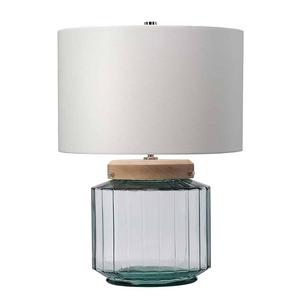 Настольная лампа Elstead Luga, белый - смешанная ткань - сталь - прозрачное стекло - 36 x 51 x 36 см