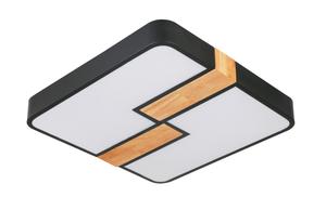 Светодиодный потолочный светильник Novel, черный/дуб