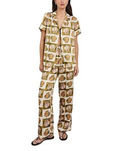 Тис Рубашка с принтом и отложным воротником Rails, мультиколор