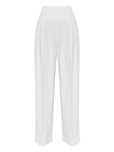 Широкие брюки со складками от Victoria Beckham, белый