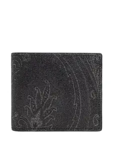 Бумажник с узором пейсли Etro, черный