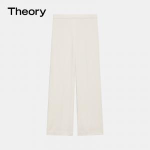 Брюки женские Theory с эластичной резинкой на талии, кремовый