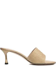 Плетеные сандалии с тисненым логотипом Nº21, нейтральный