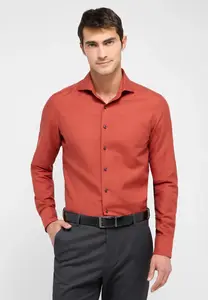 Рубашка Eterna с длинными рукавами "SLIM FIT", красный