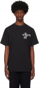 Черная футболка с логотипом Moncler