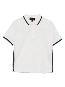 Рубашка поло с короткими рукавами Emporio Armani Kids, белый