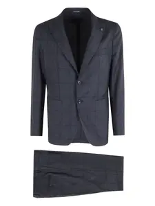 Однобортный костюм в клетку TAGLIATORE, синий