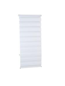 Relaxdays 2 двойные рулонные шторы на зажимах, белые - (Ш)56 x (В)156 см