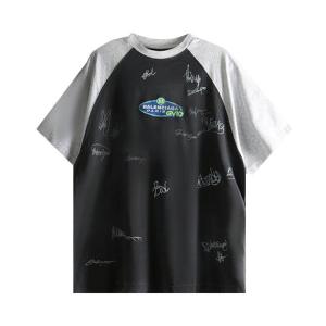 Футболка Balenciaga Raglan Oversized T-Shirt, Faded Washed Black