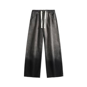 Джинсы Unisex черного серого цвета YATSI