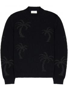 Laneus жаккардовый свитер, черный