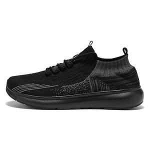 Носки Flyknit, износостойкие, дышащие, низкие, повседневные туфли для мужчин Mulinsen, Black