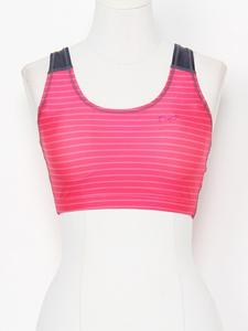 Полосатый топ-бюстгальтер в амфибийном стиле