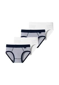 Трусы / трусы детские комплект из 4 шт. мелкий рубчик органический хлопок для мальчиков Schiesser, голубой