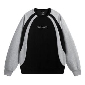 Толстовка с круглым вырезом/с капюшоном Унисекс DOKI, черный (на флисе и утепленная)