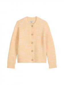 Marc O'Polo DENIM Укороченный кардиган свободного кроя цвета выбеленного абрикоса
