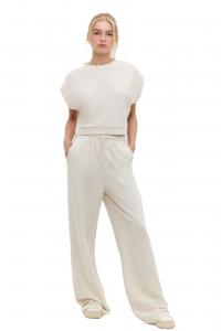 No Matter What Штаны свободного кроя в бежевом цвете