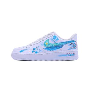 Nike Кроссовки для скейтбординга Air Force 1, унисекс, низкие, белые