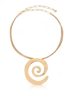 Ожерелье с подвеской «Аура-свирль» Ettika, gold