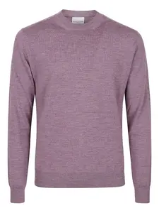 Свитер с круглым вырезом из мериносовой шерсти Ballantyne, розовый