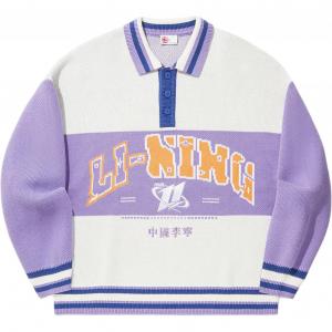 LiNing Джемпер Unisex Ecru Bellflower Purple Shadow Purple Blue