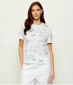 Футболка regular fit Ea7, белый